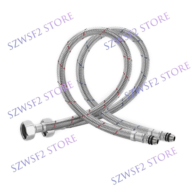 Flexible Hose Braided - ท่อน้ำสแตนเลสแบบยืดหยุ่น G1/2 ขนาด 60 ซม. 1