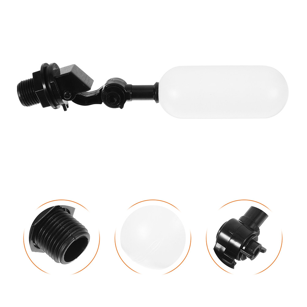 Float Ball Valve - วาล์วบอลลอยอัตโนมัติ 2 ชิ้น วาล์วปิด-เปิดขนาดเล็กพลาสติก สำหรับป้องกันน้ำล้นในตู้ปลาและตู้เลี้ยงปลา