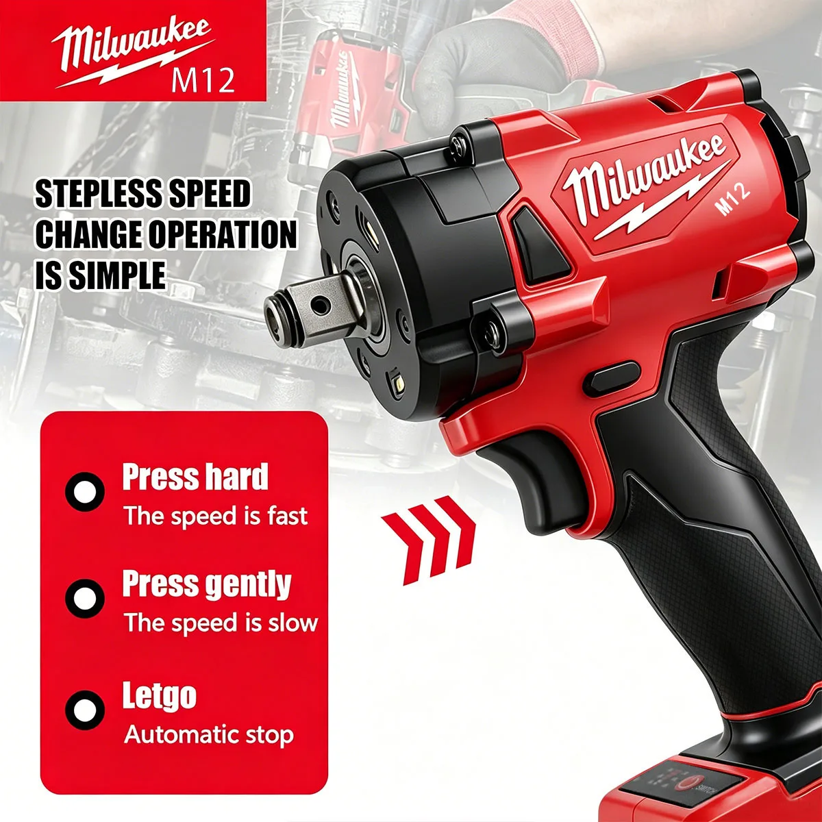 มิลวอกี M12 1/2' M18 FUEL ประแ - Milwaukee Drill M12 Fuel บทวิจารณ์และราคา